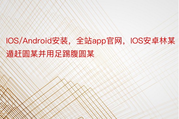 IOS/Android安装，全站app官网，IOS安卓林某遁赶圆某并用足踢腹圆某